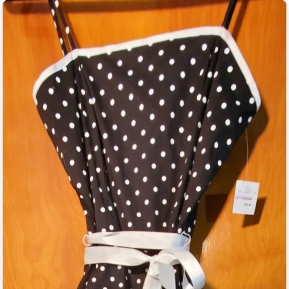 PULSE - Poka Dot  Print Dress WithTulle - Size - M - NWT - Picture 1 of 11
